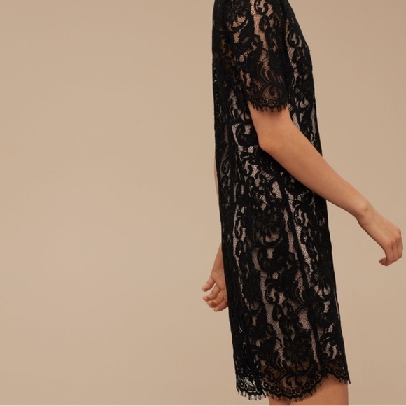 ✨ARITZIA✨WILFRED Martory Lace Mini Dress in Brown - Picture 3 of 7